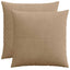 Pudebetræk 2 pcs ALMELO Brun 70 x 70 cm cordfløjl