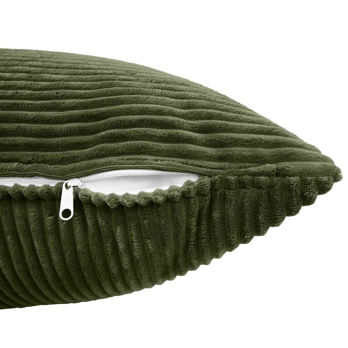 Pudebetræk 6 pcs ALMELO Grøn 80 x 80 cm cordfløjl