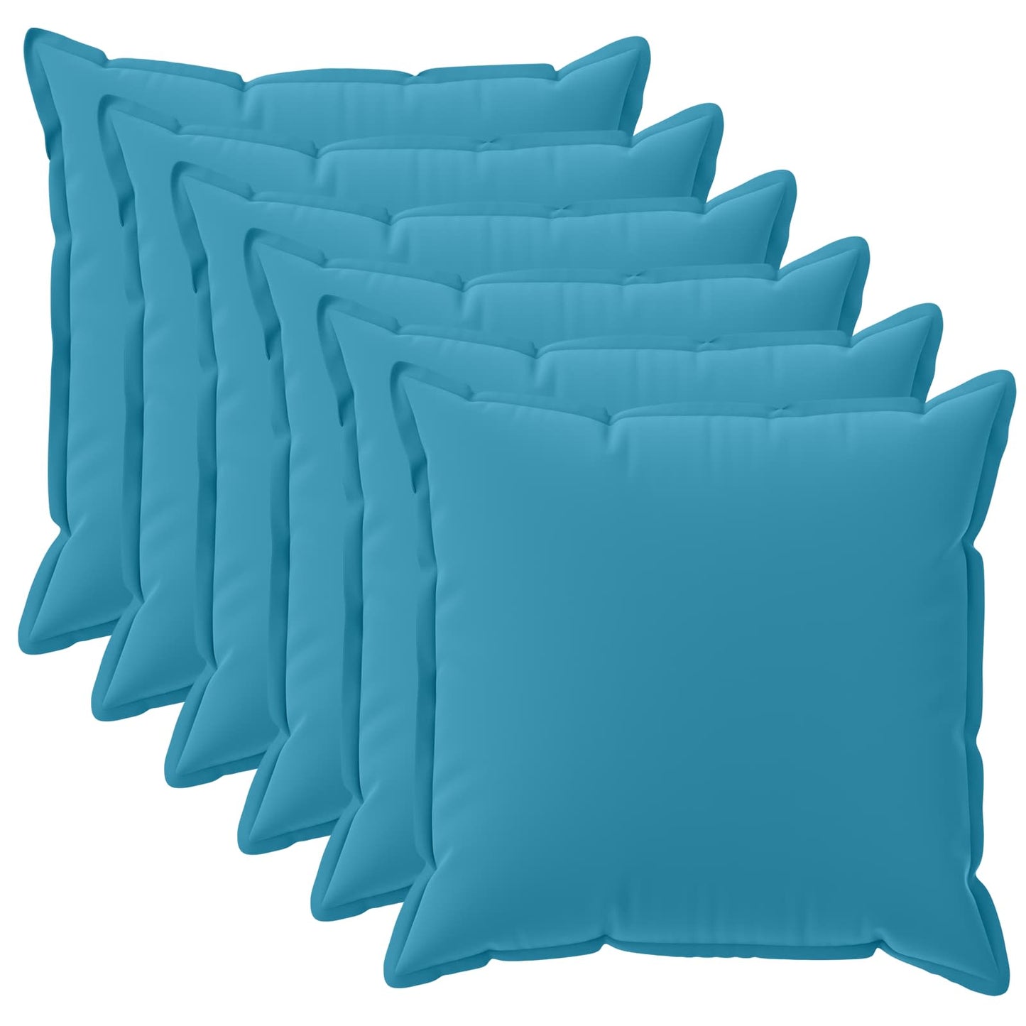 Pudebetræk 6 stk. HOUTEN Lyseblå 30 x 30 cm Polyester