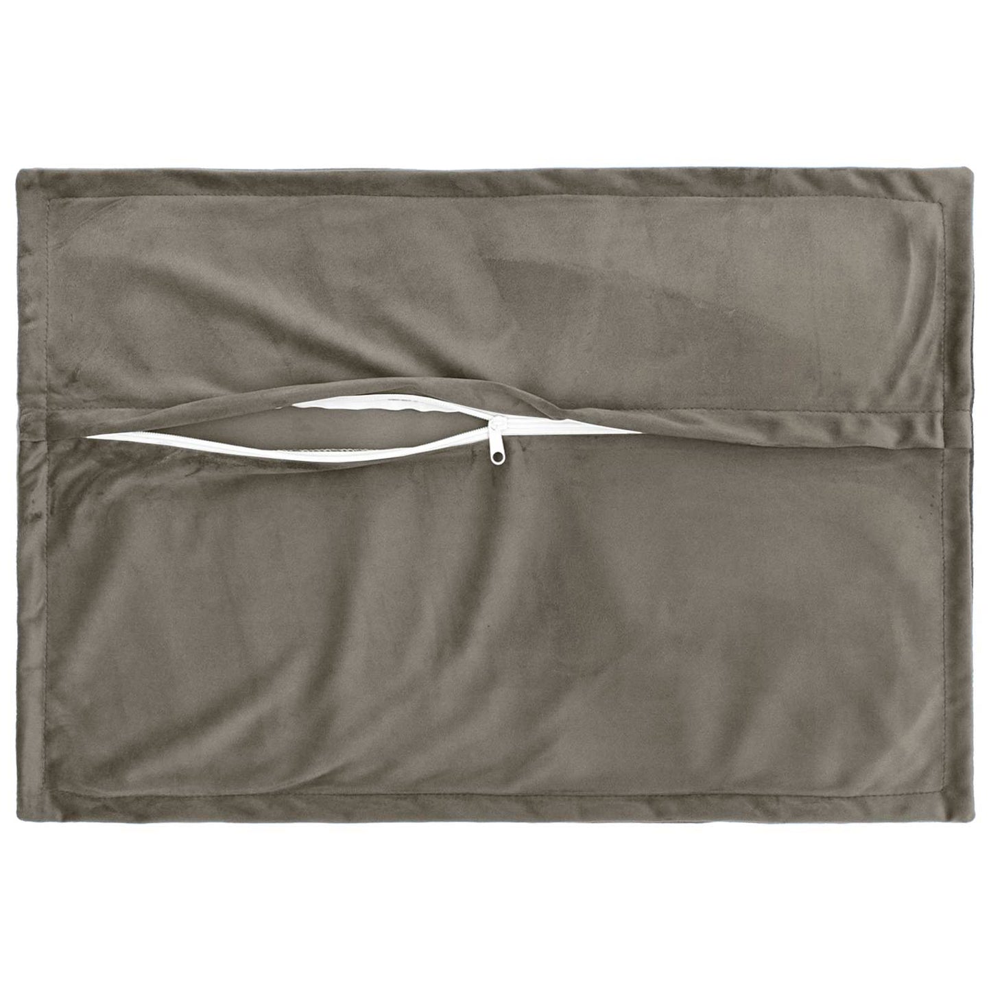 Pudebetræk 2 pcs HOUTEN Lysegrå 30 x 50 cm Fløjl