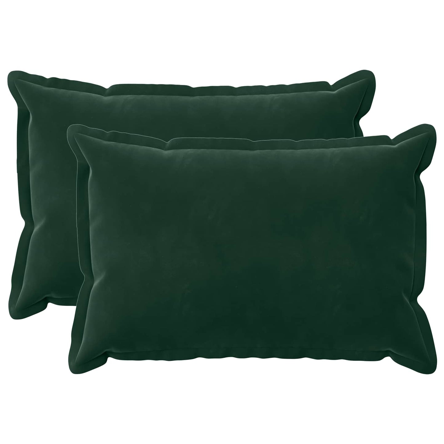 Pudebetræk 2 pcs HOUTEN Mørkegrøn 30 x 50 cm Fløjl