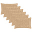 Pudebetræk 6 stk. HOUTEN Cremefarvet 30 x 50 cm Faux Kanin Pels