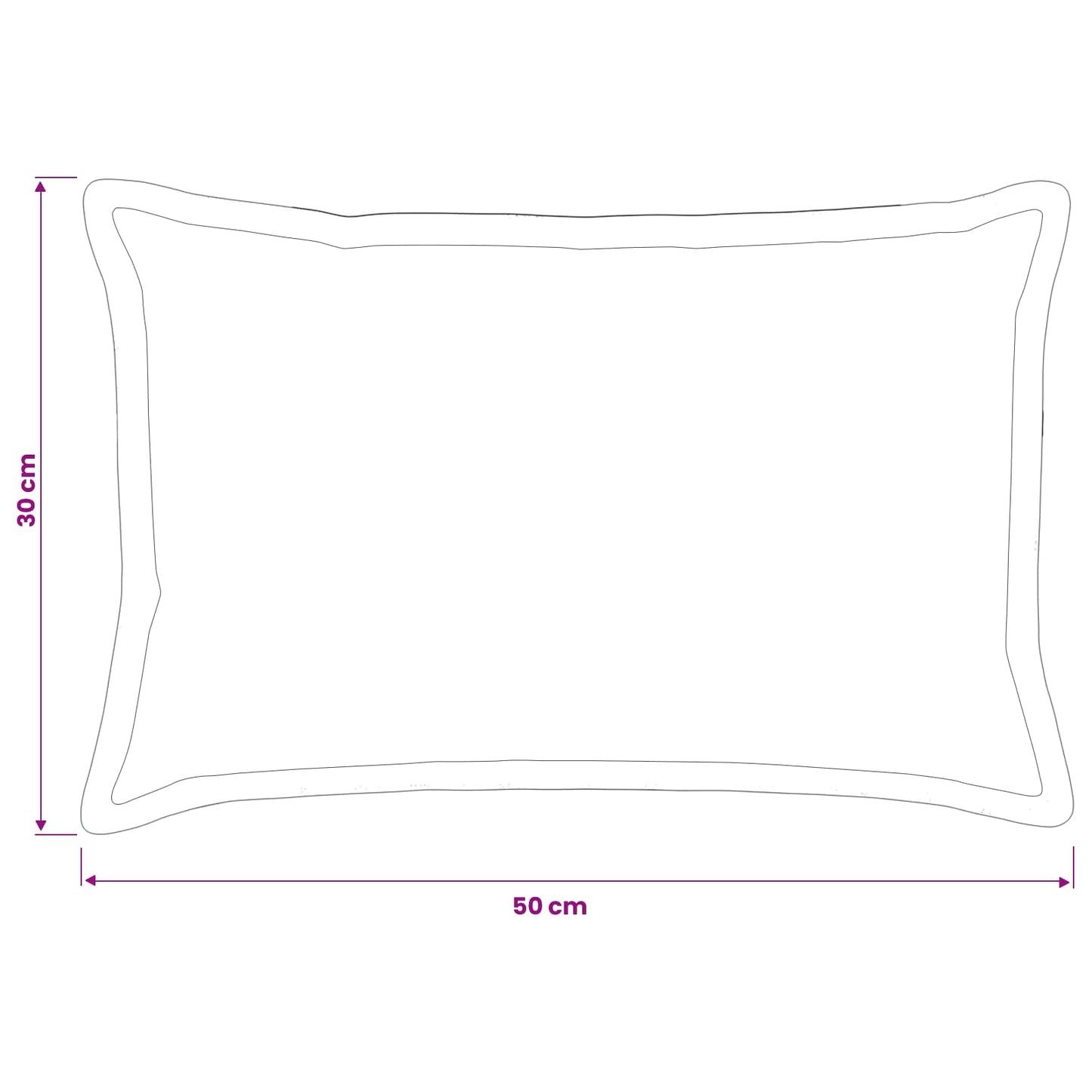 Pudebetræk 6 stk. HOUTEN Cremefarvet 30 x 50 cm Faux Kanin Pels