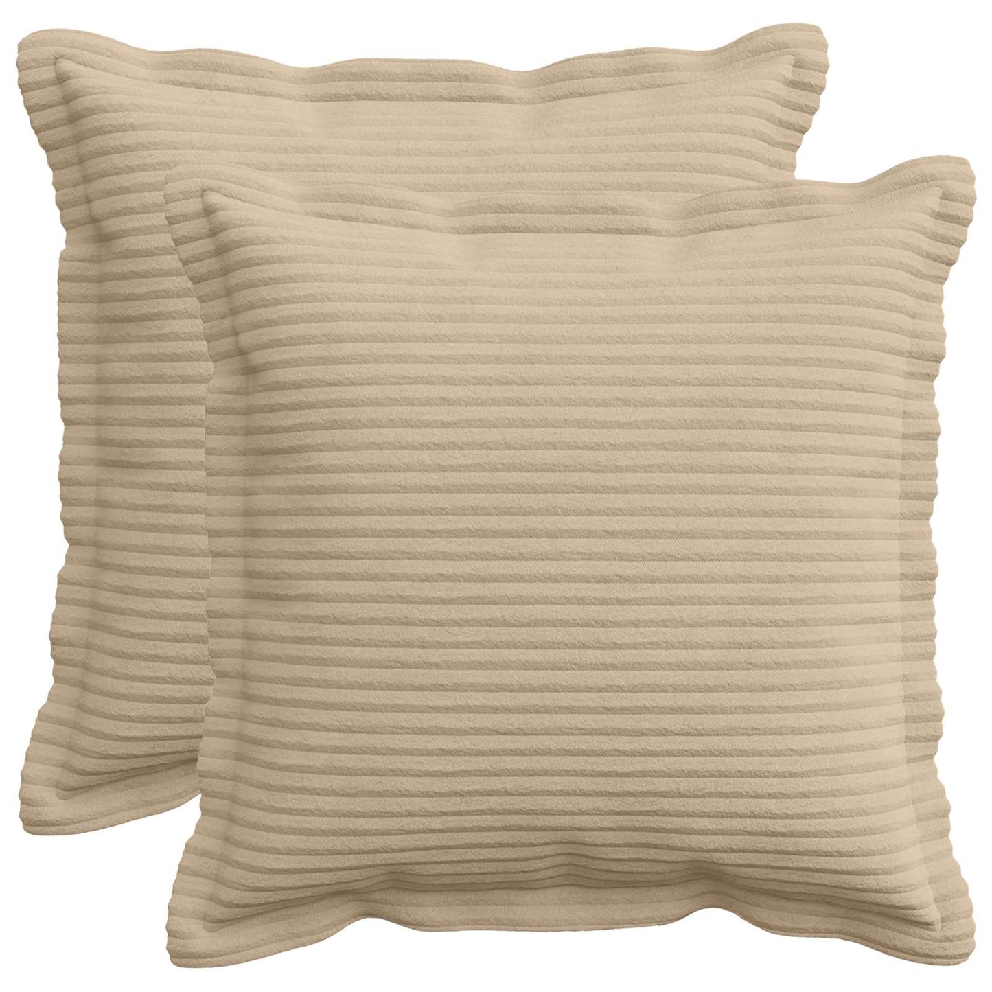 Pudebetræk 2 stk. HOUTEN Gråbrun 35 x 35 cm cordfløjl