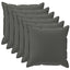 Pudebetræk 6 stk. HOUTEN Antracit 35 x 35 cm Polyester