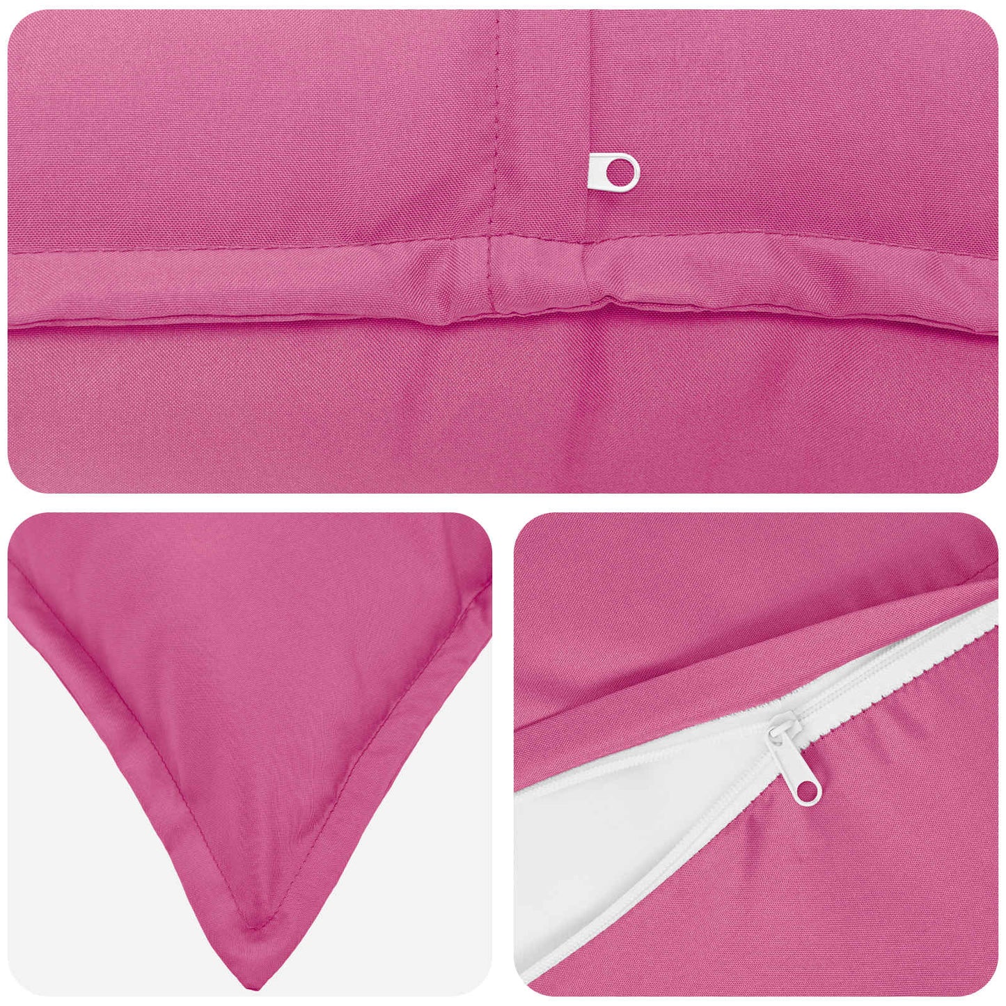 Pudebetræk 6 stk. HOUTEN Lyserød 35 x 35 cm Polyester