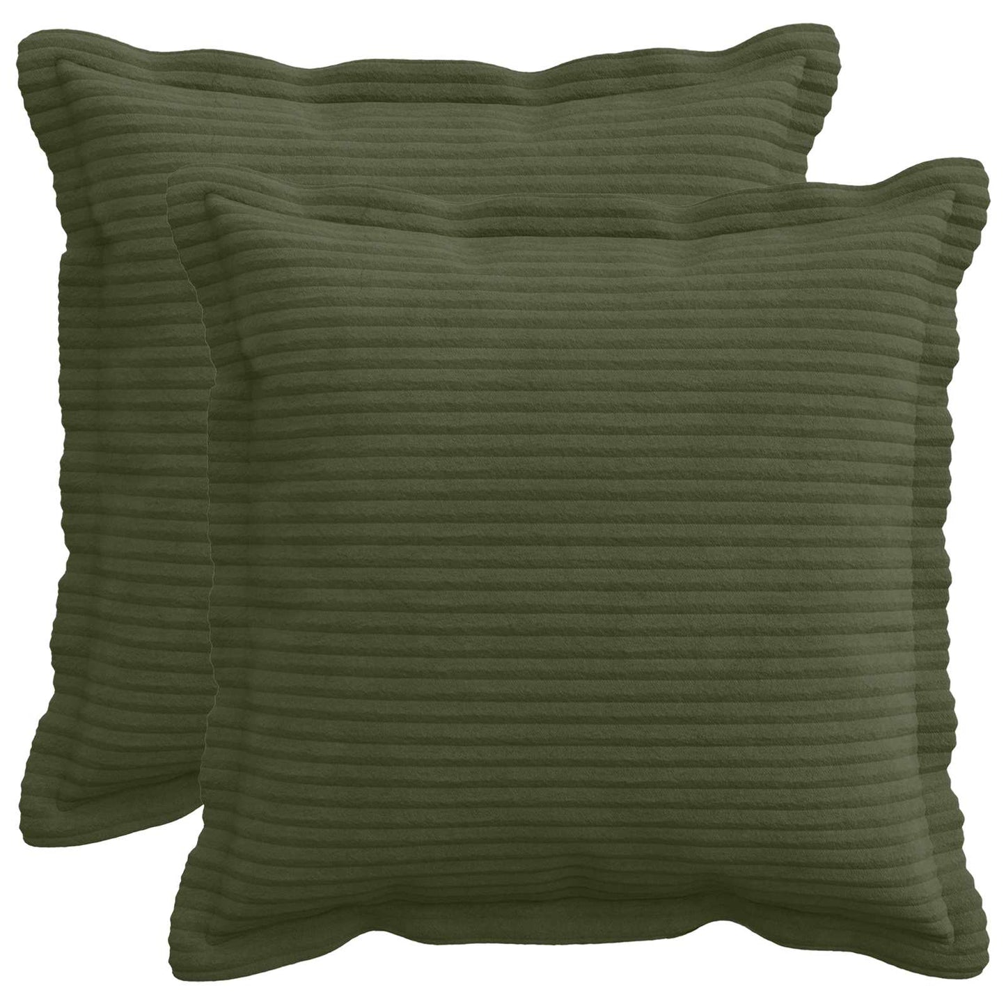 Pudebetræk 2 stk. HOUTEN Grøn 40 x 40 cm cordfløjl