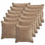 Pudebetræk 12 stk. HOUTEN Brun 40 x 40 cm Chenille Stof