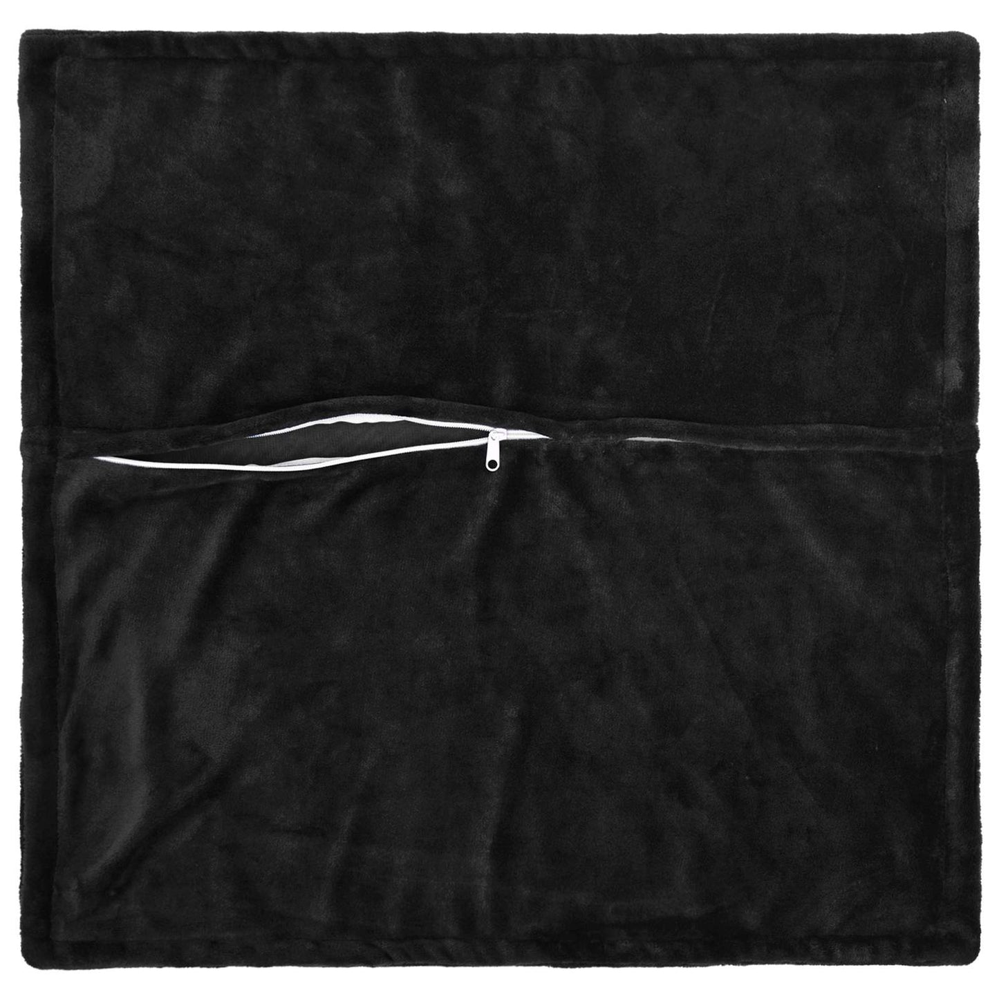 Pudebetræk 2 pcs HOUTEN Sort 40 x 40 cm Flannel