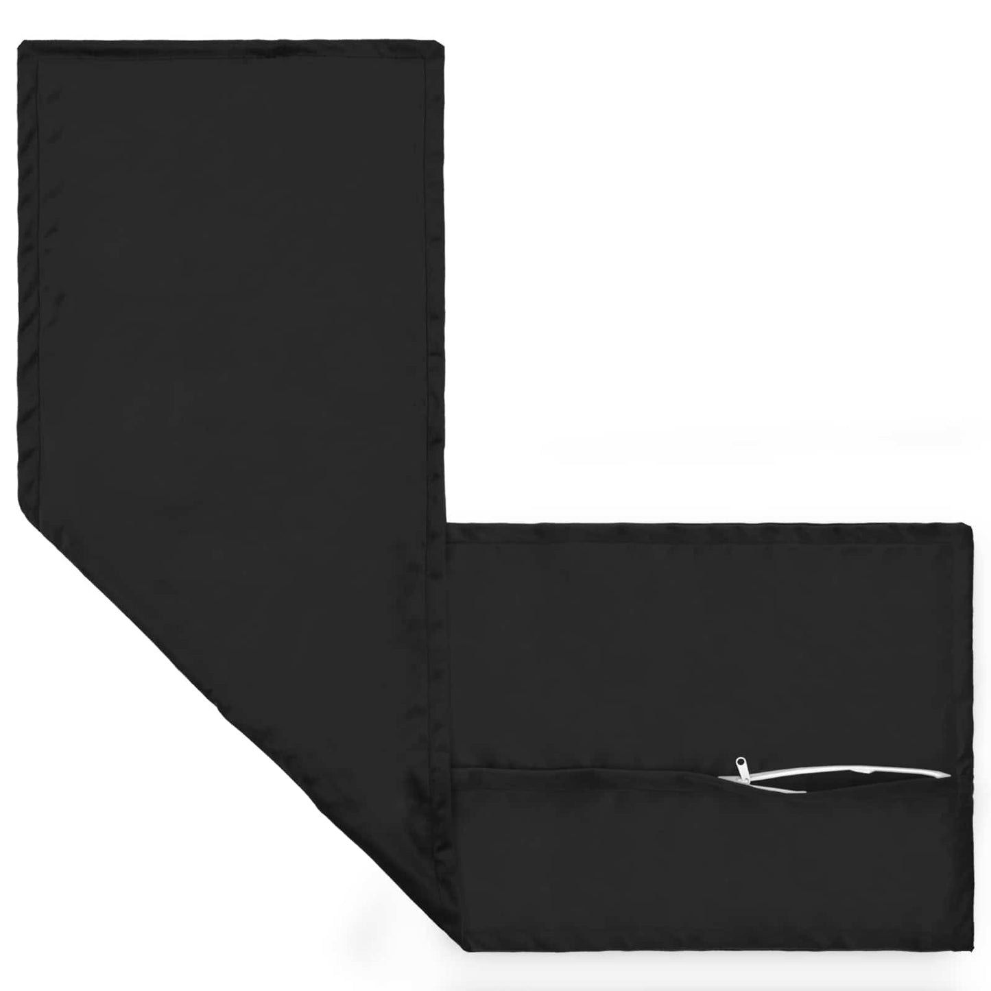 Pudebetræk HOUTEN Sort 40 x 145 cm Fløjl