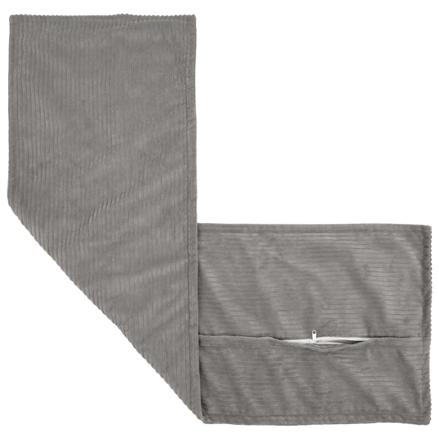 Pudebetræk HOUTEN Lysegrå 40 x 145 cm cordfløjl
