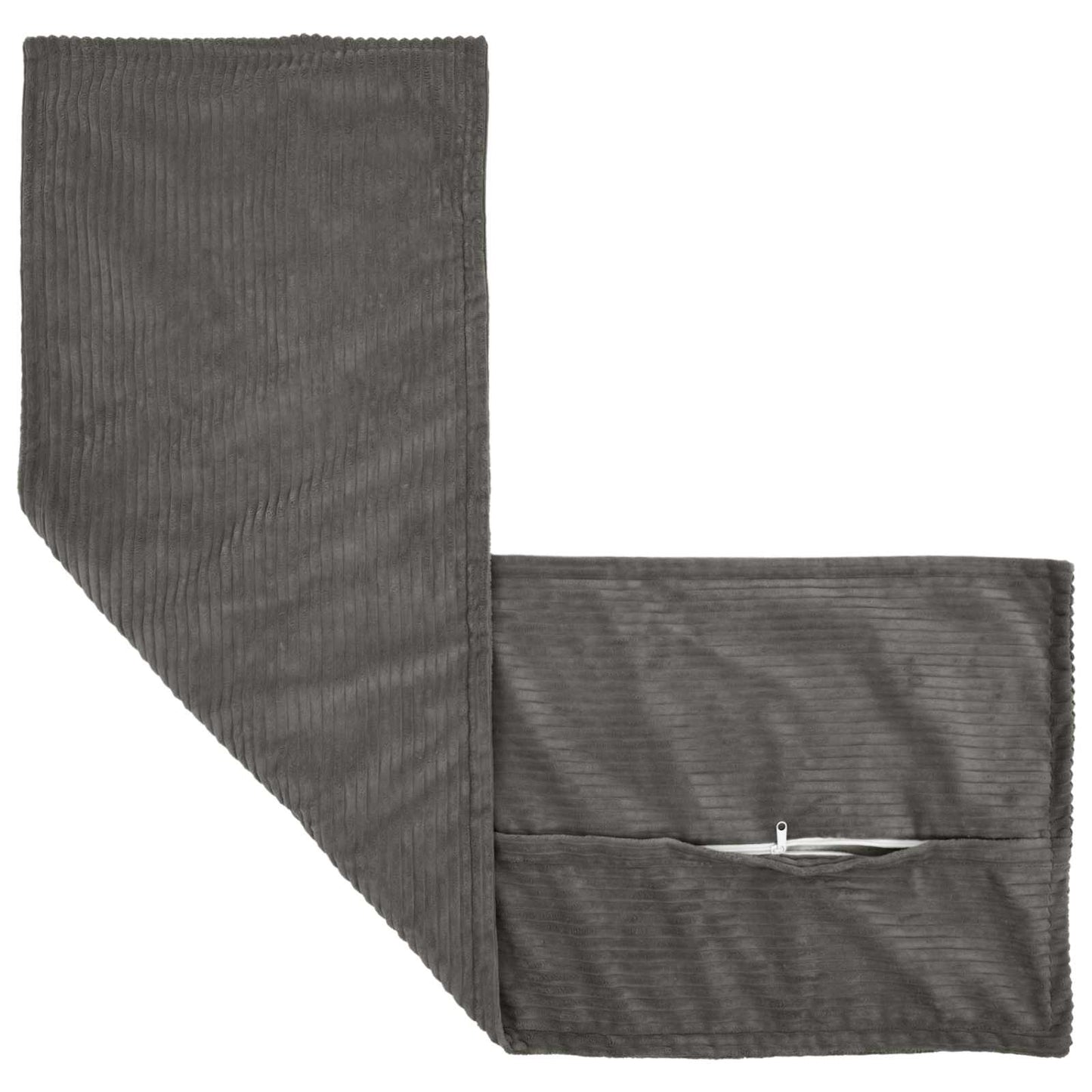 Pudebetræk HOUTEN Mørkegrå 40 x 145 cm cordfløjl