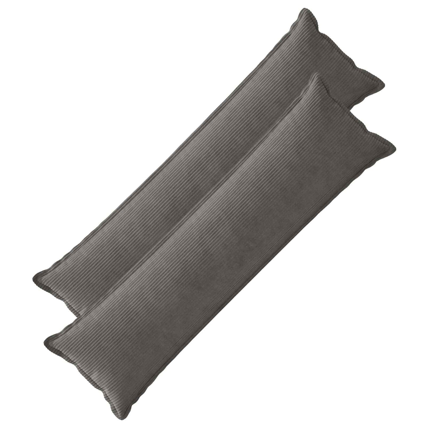 Pudebetræk 2 stk. HOUTEN Mørkegrå 40 x 145 cm cordfløjl