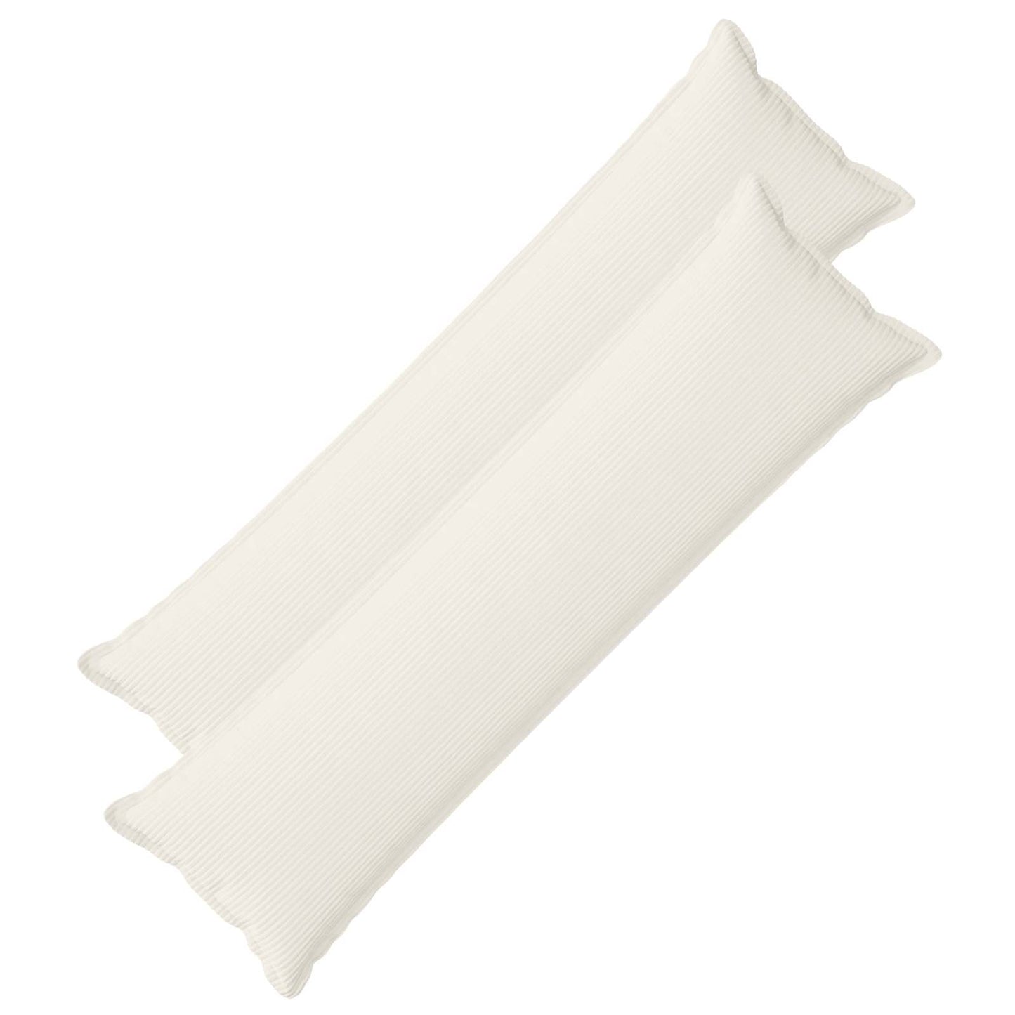 Pudebetræk 2 stk. HOUTEN Cremefarvet 40 x 145 cm cordfløjl