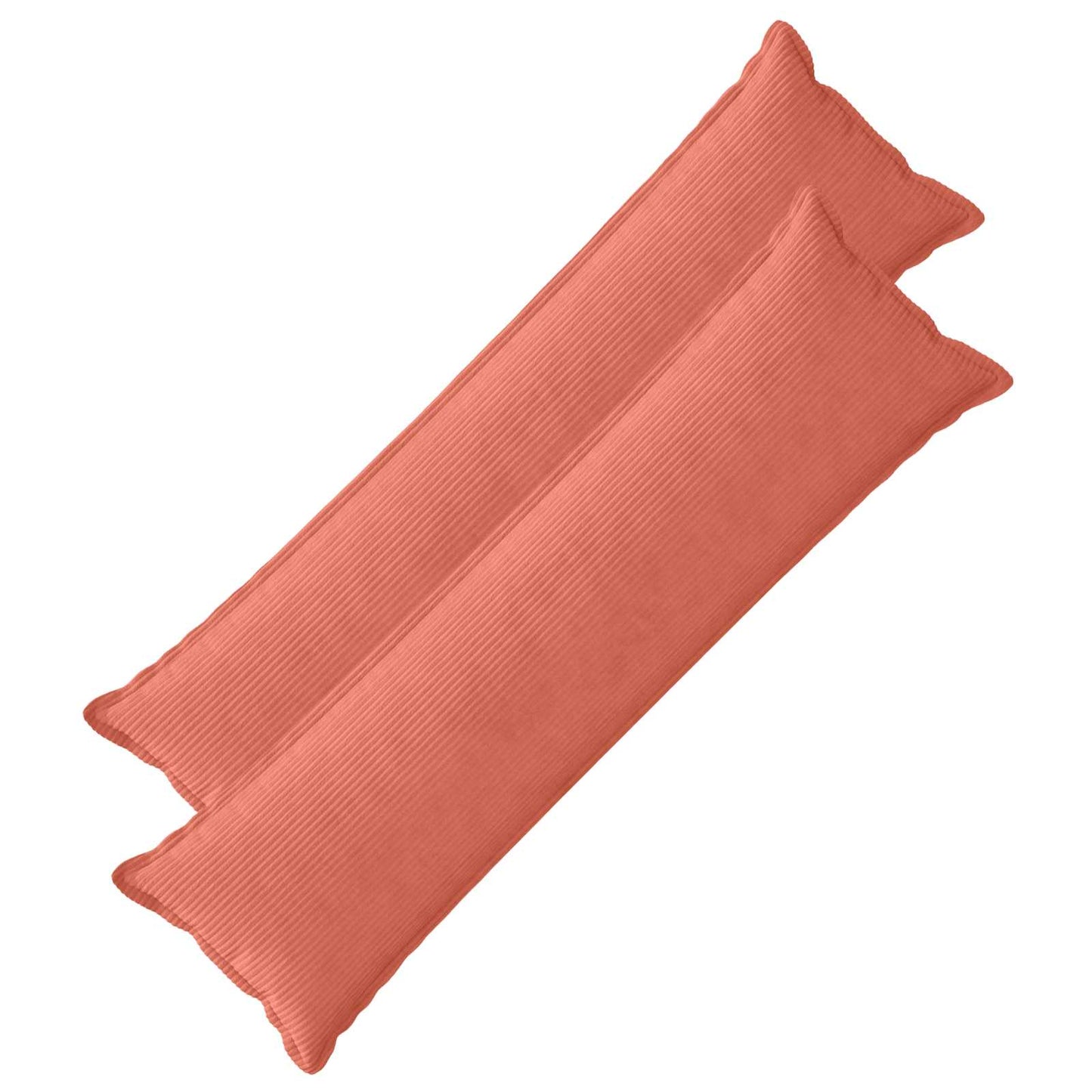 Pudebetræk 2 stk. HOUTEN Rød orange 40 x 145 cm cordfløjl