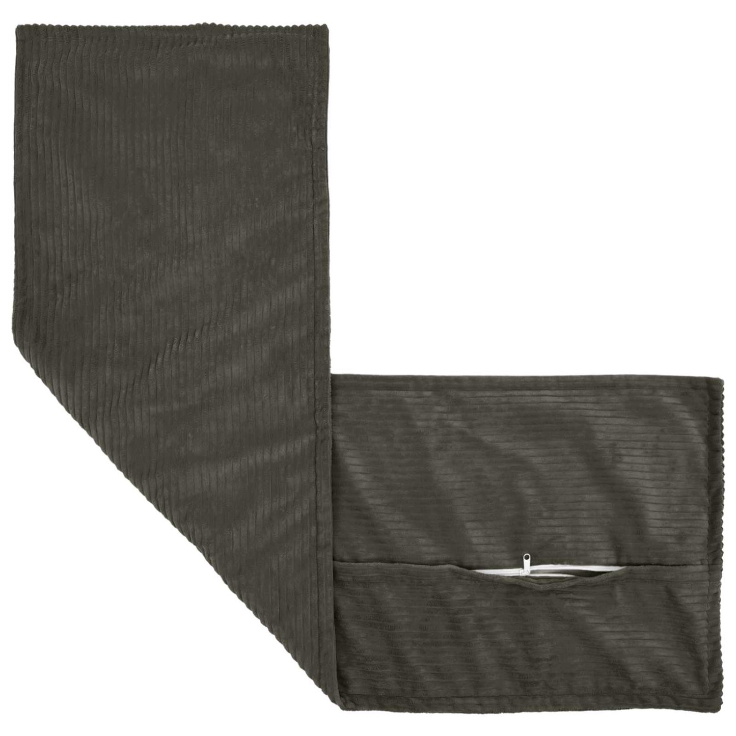 Pudebetræk HOUTEN Antracit 40 x 145 cm cordfløjl