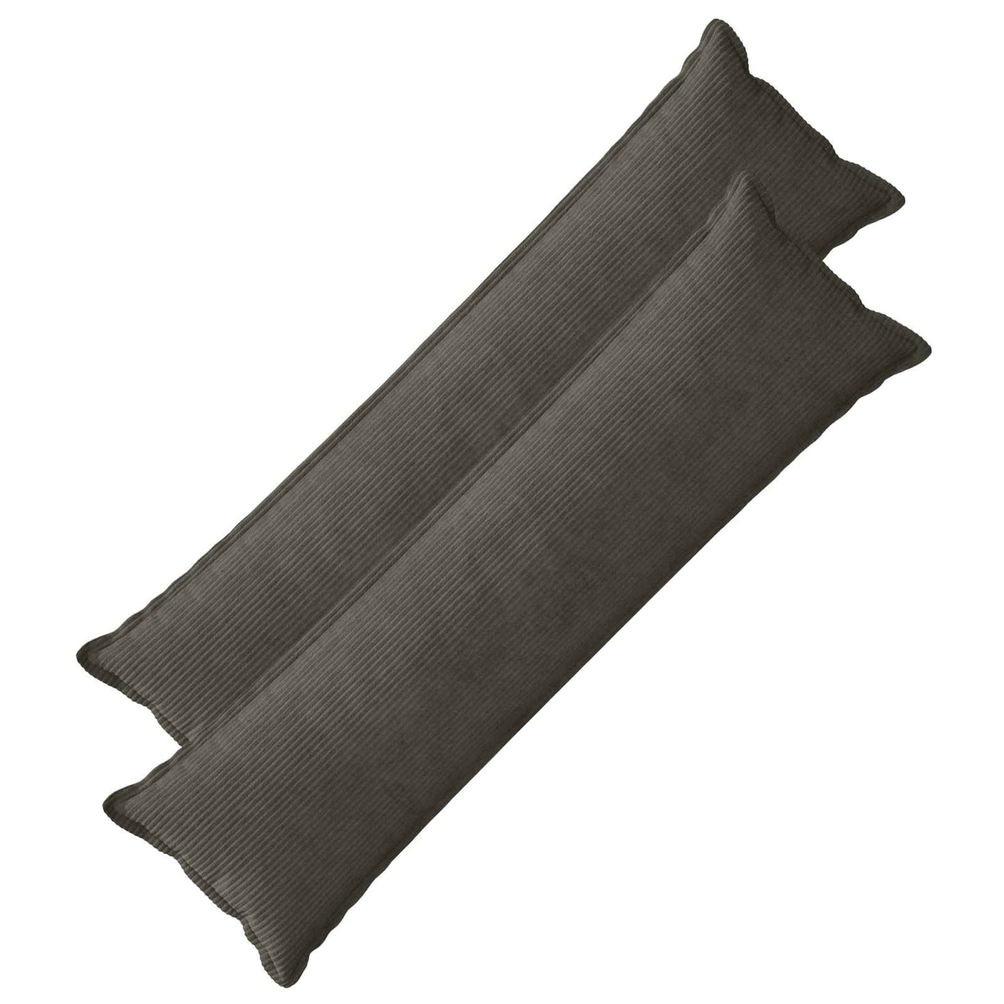 Pudebetræk 2 stk. HOUTEN Antracit 40 x 145 cm cordfløjl