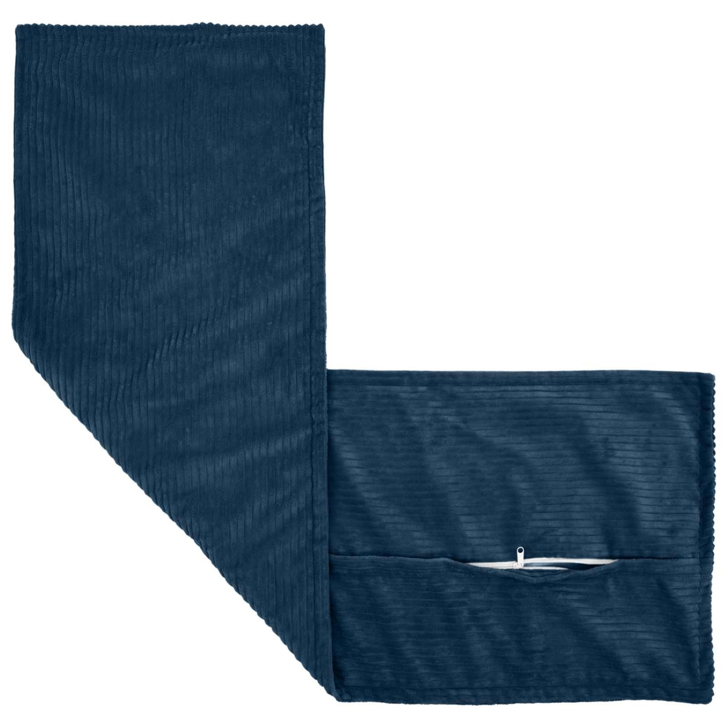 Pudebetræk HOUTEN Mørkeblå 40 x 145 cm cordfløjl