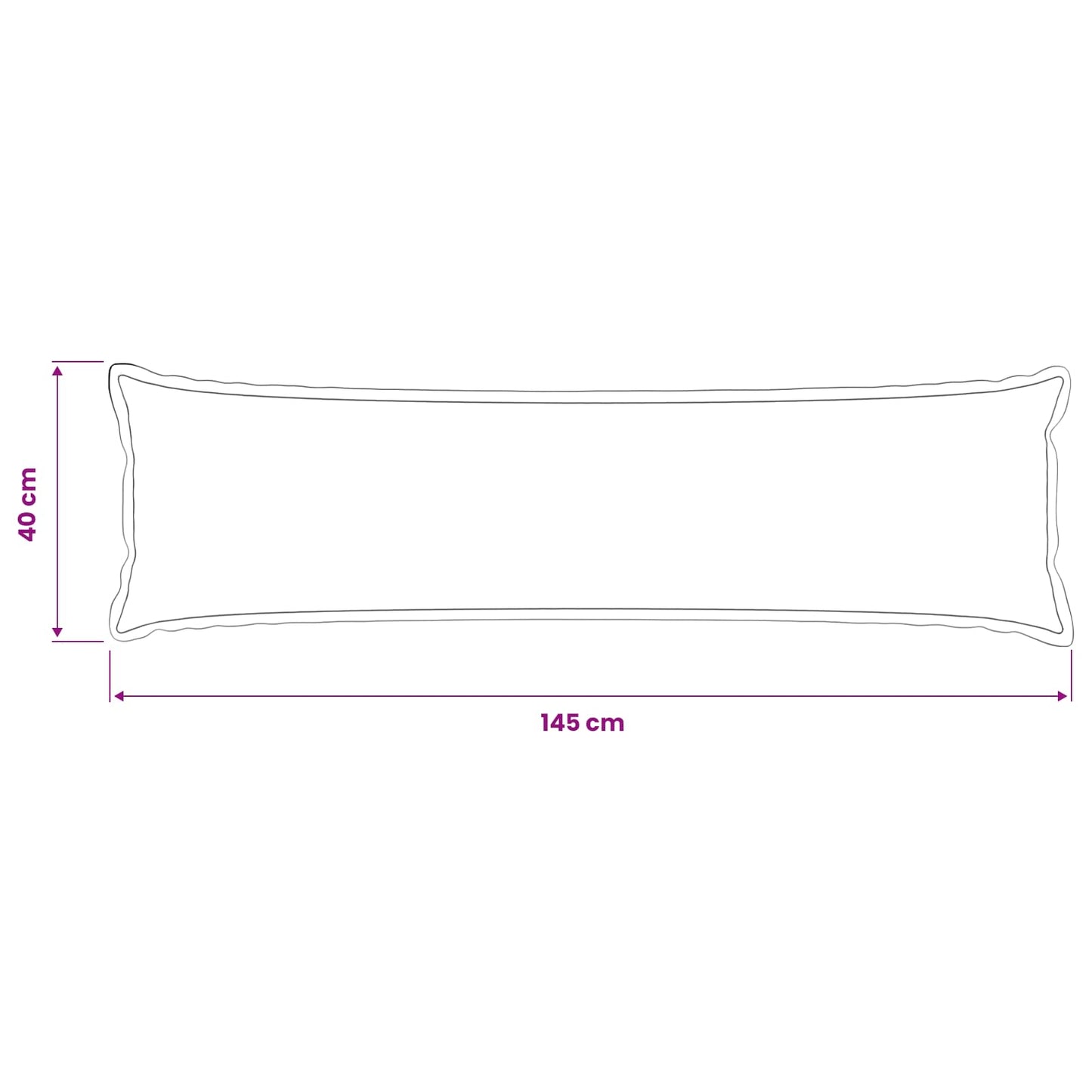 Pudebetræk 2 pcs HOUTEN Lyserød 40 x 145 cm Bouclé