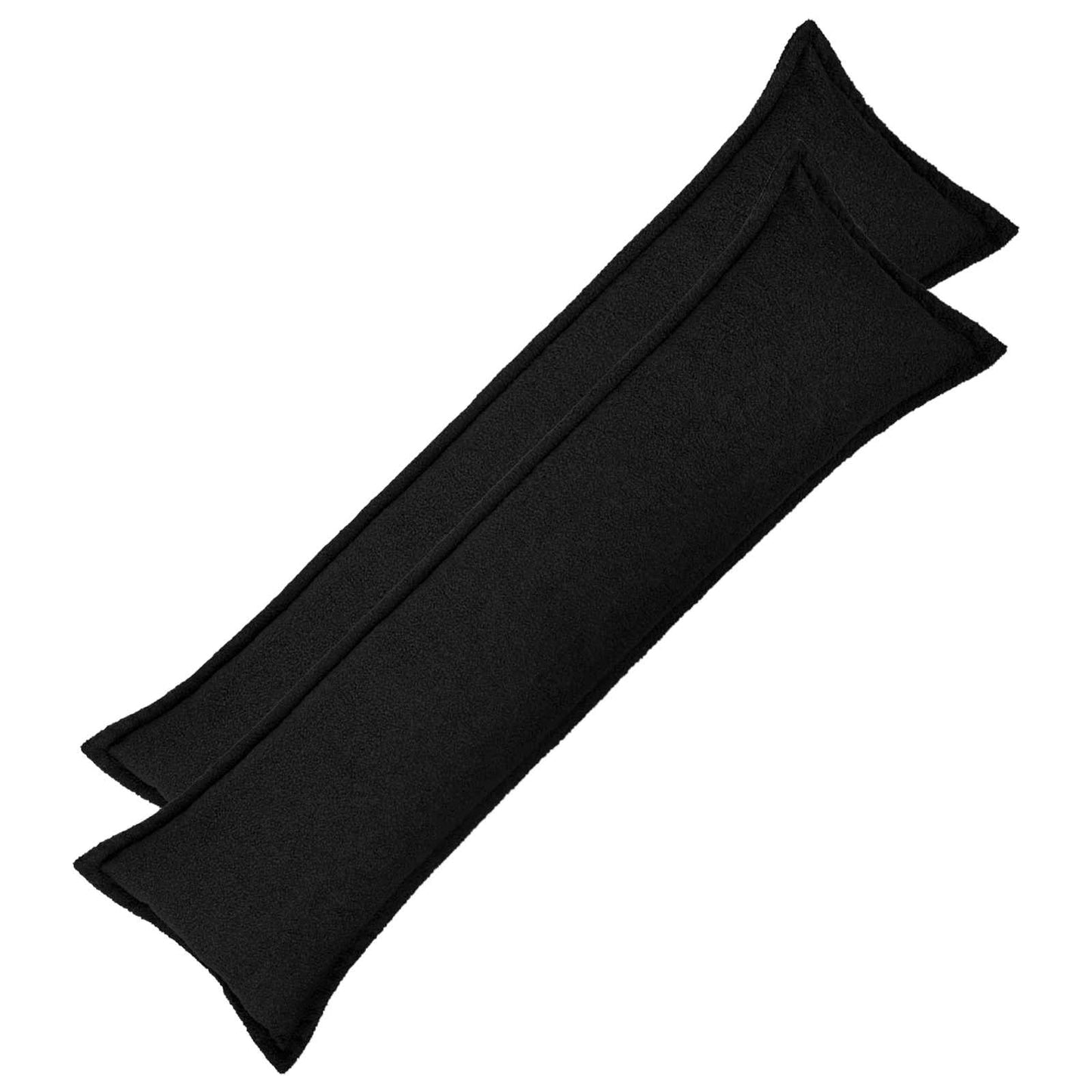 Pudebetræk 2 pcs HOUTEN Sort 40 x 145 cm Bouclé