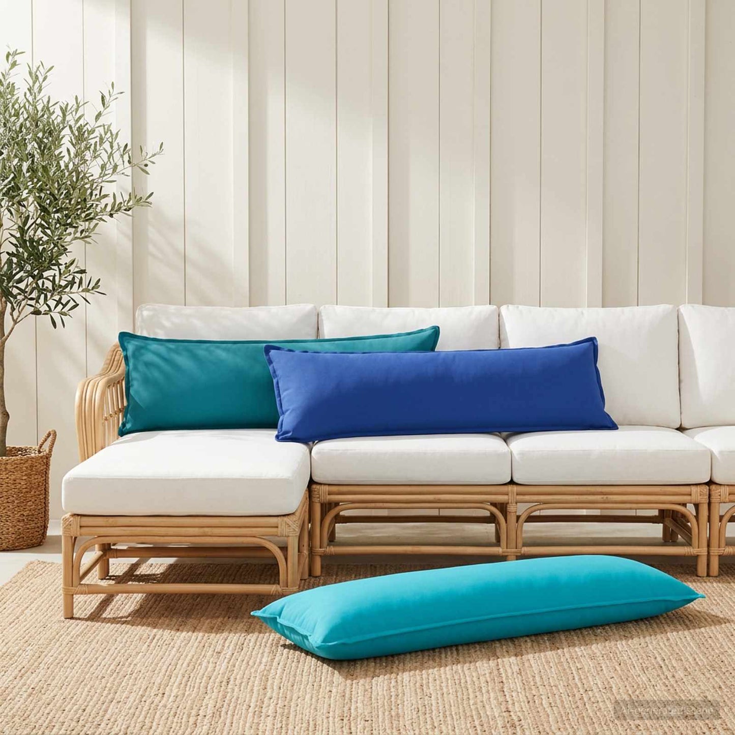 Pudebetræk HOUTEN Kongelig blå 40 x 145 cm Polyester