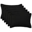 Pudebetræk 6 pcs HOUTEN Sort 40 x 60 cm Bouclé