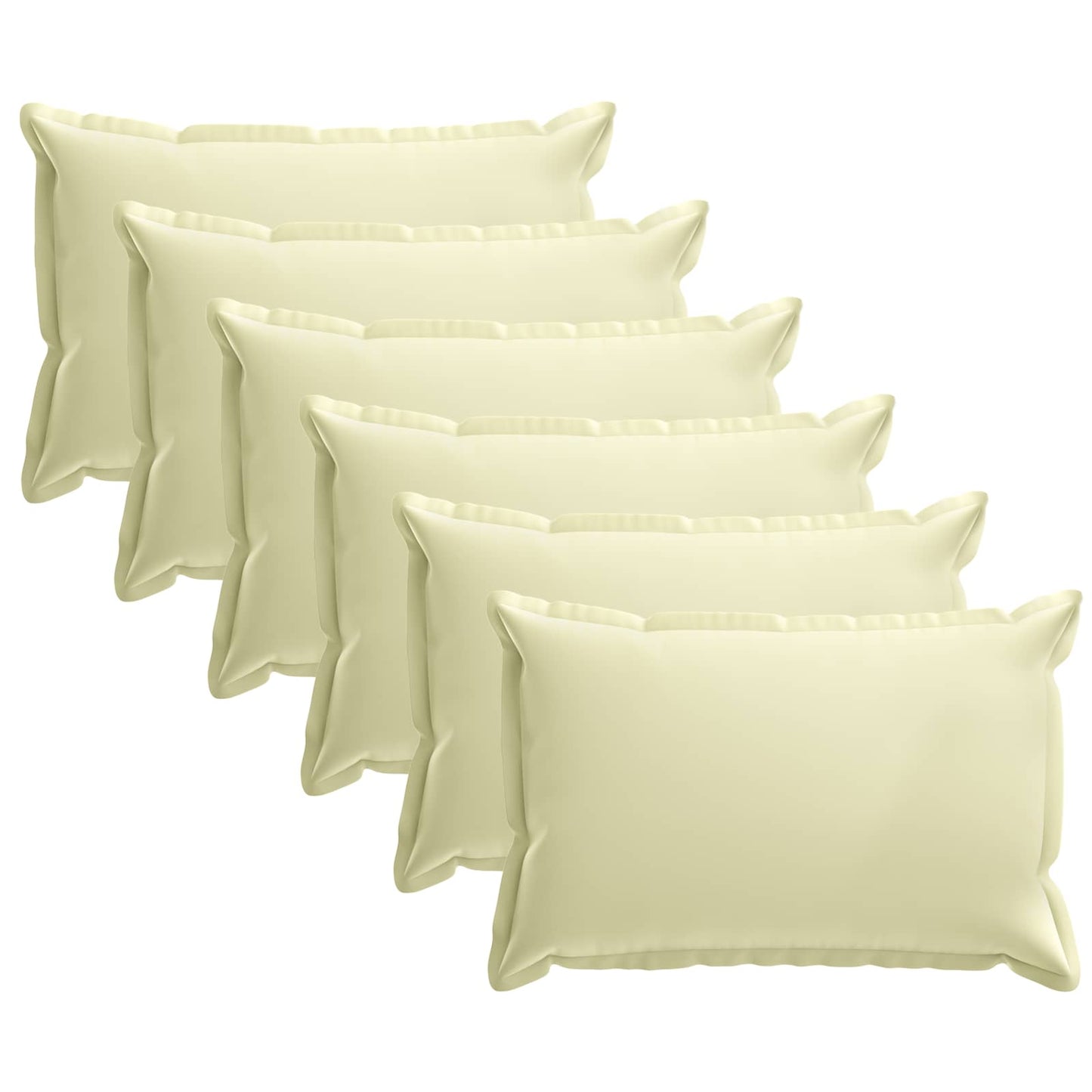 Pudebetræk 6 stk. HOUTEN Cremefarvet 40 x 60 cm Polyester