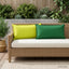 Pudebetræk 12 stk. HOUTEN Grøn 40 x 80 cm Polyester