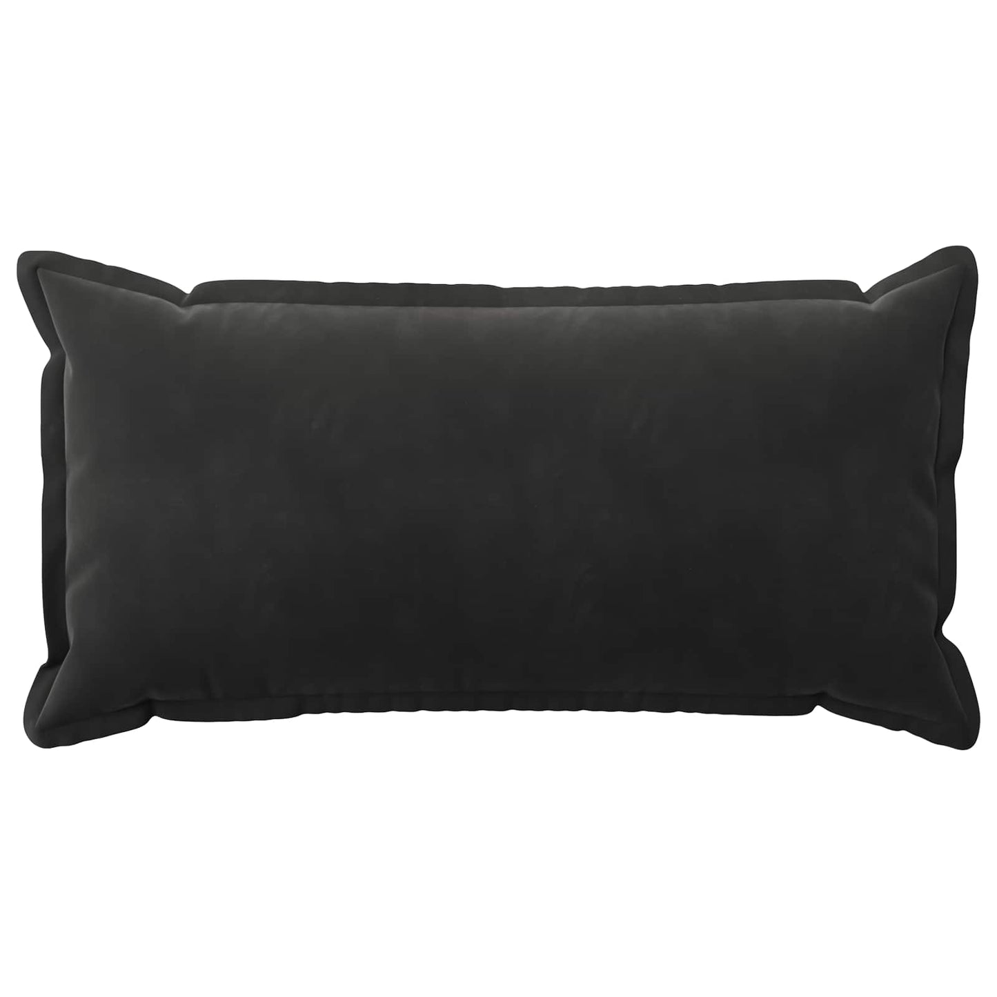 Pudebetræk 2 pcs HOUTEN Sort 40 x 80 cm Fløjl