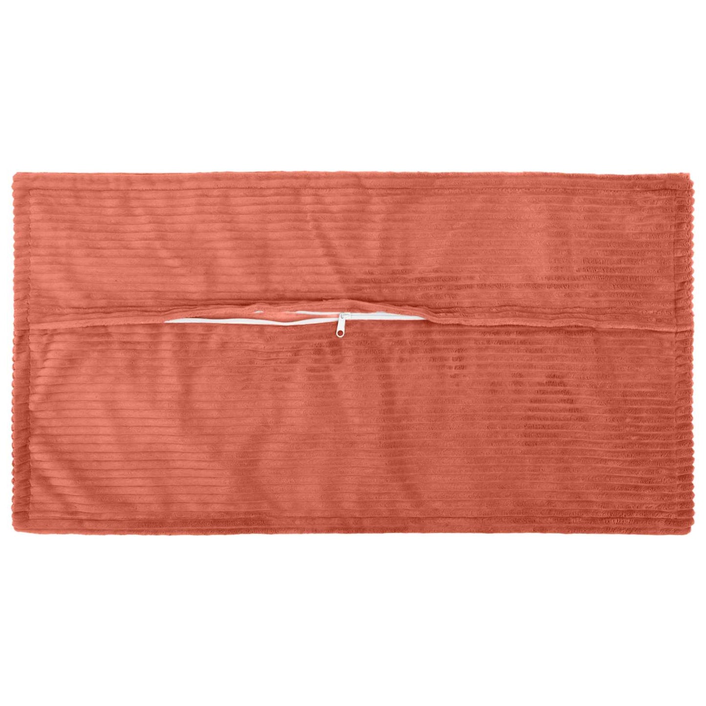 Pudebetræk 6 stk. HOUTEN Rød orange 40 x 80 cm cordfløjl