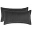 Pudebetræk 2 pcs HOUTEN Mørkegrå 40 x 80 cm Bouclé