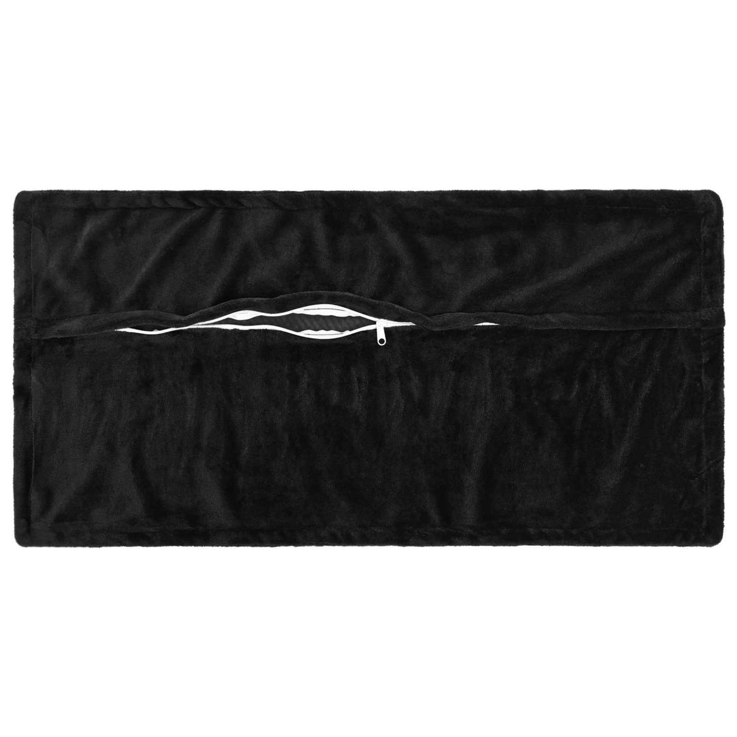 Pudebetræk 2 pcs HOUTEN Sort 40 x 80 cm Flannel