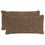 Pudebetræk 2 stk. HOUTEN Lys Brun 40 x 80 cm Faux Kanin Pels