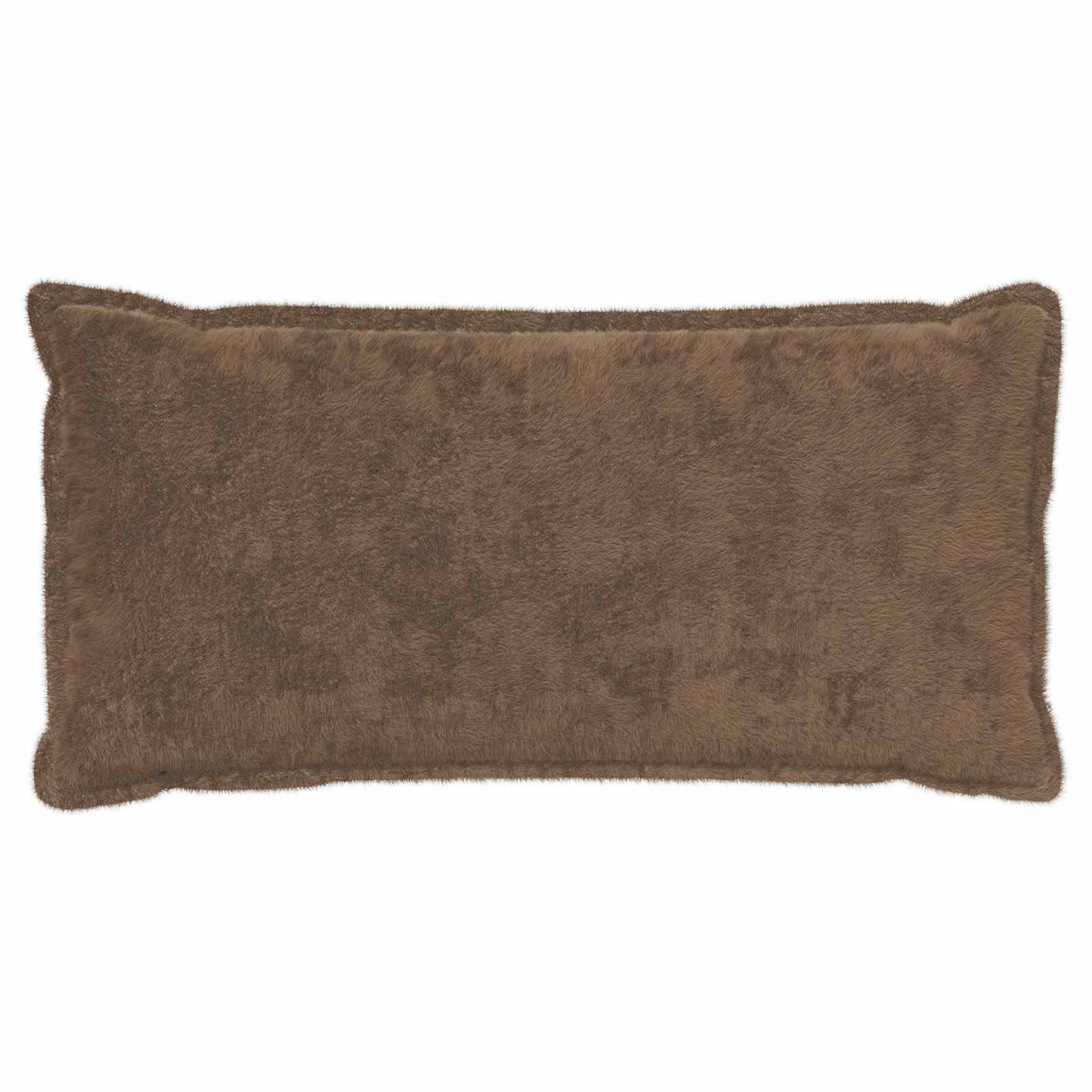Pudebetræk 2 stk. HOUTEN Lys Brun 40 x 80 cm Faux Kanin Pels