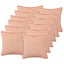 Pudebetræk 12 pcs HOUTEN Lyserød 45 x 45 cm Bouclé