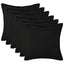 Pudebetræk 6 pcs HOUTEN Sort 45 x 45 cm Bouclé