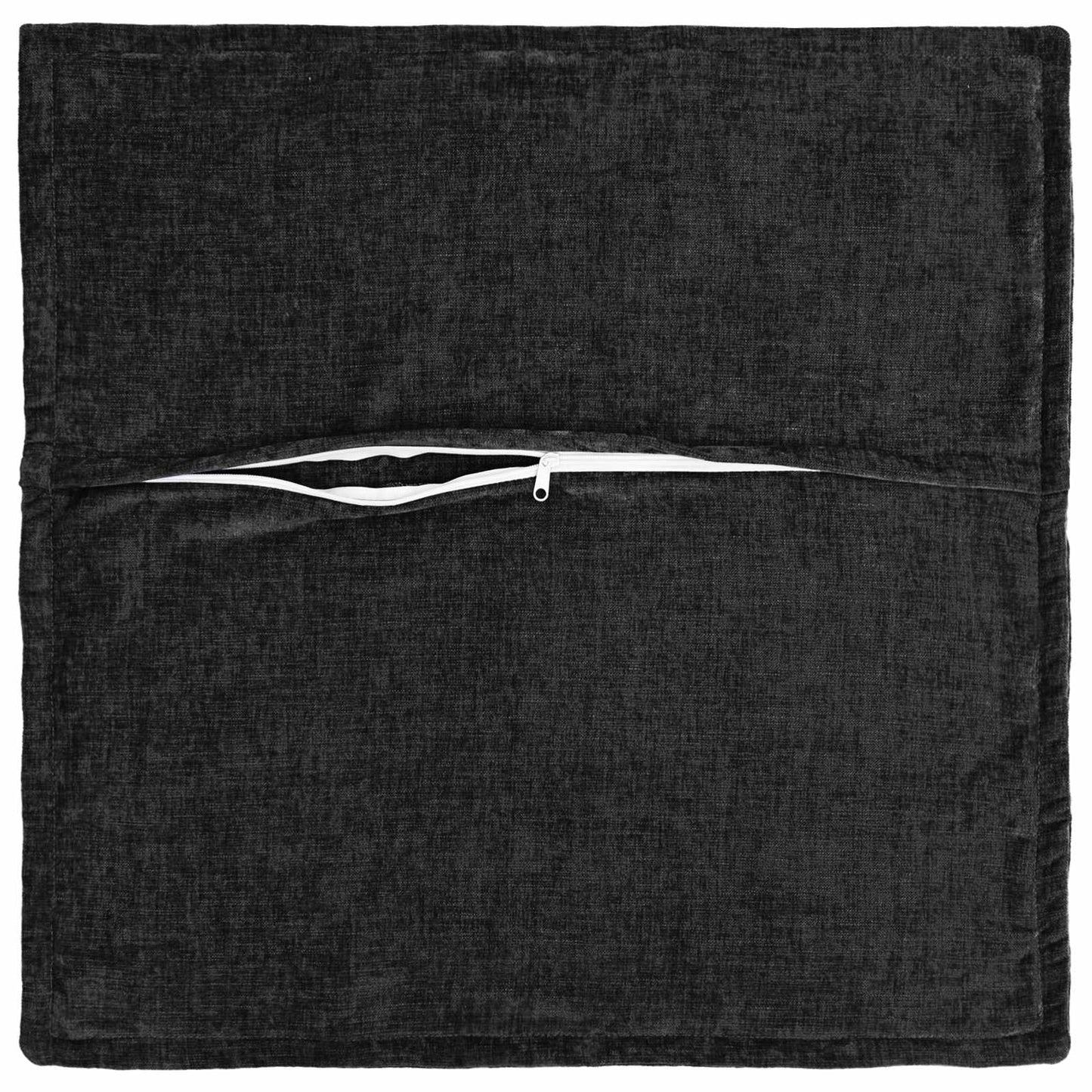 Pudebetræk 12 stk. HOUTEN Antracit 45 x 45 cm Chenille Stof
