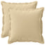 Pudebetræk 2 stk. HOUTEN Beige 45 x 45 cm Polyester