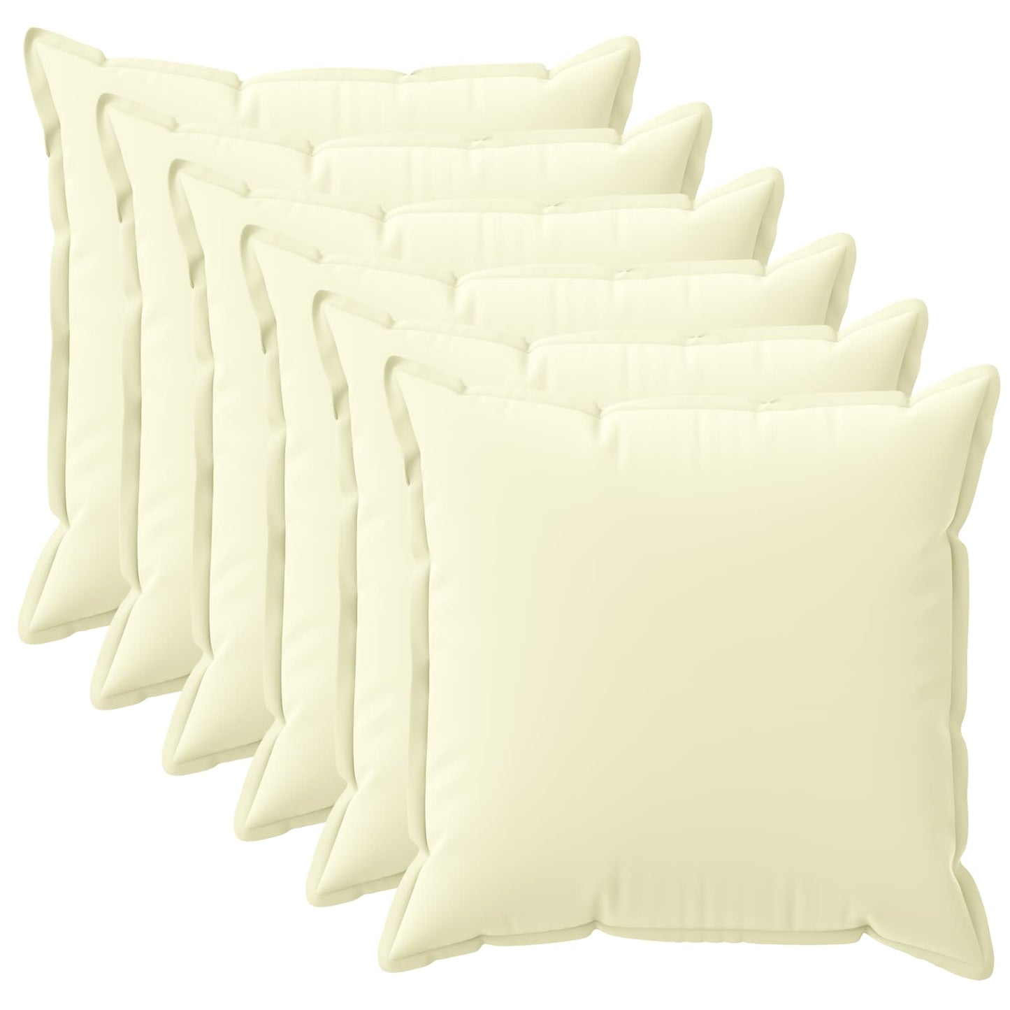 Pudebetræk 6 stk. HOUTEN Cremefarvet 50 x 50 cm Polyester