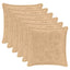 Pudebetræk 6 stk. HOUTEN Cremefarvet 50 x 50 cm Faux Kanin Pels