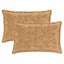 Pudebetræk 2 stk. HOUTEN Gråbrun 50 x 70 cm Faux Kanin Pels