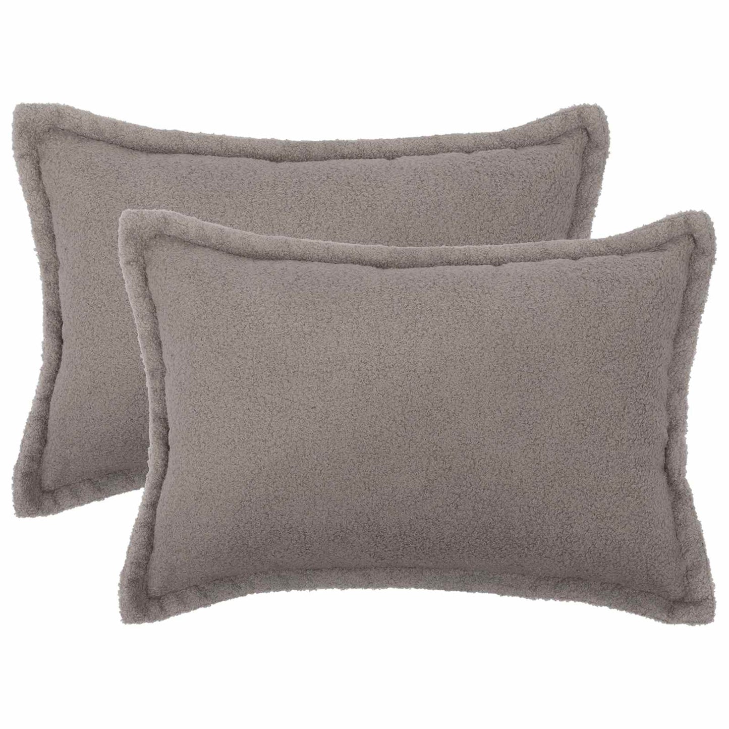 Pudebetræk 2 pcs HOUTEN Lysegrå 50 x 75 cm Bouclé