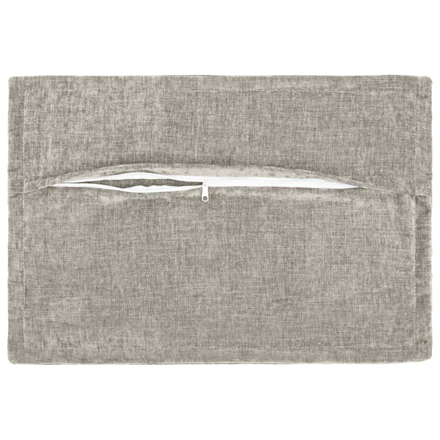 Pudebetræk 2 stk. HOUTEN Lysegrå 50 x 75 cm Chenille Stof