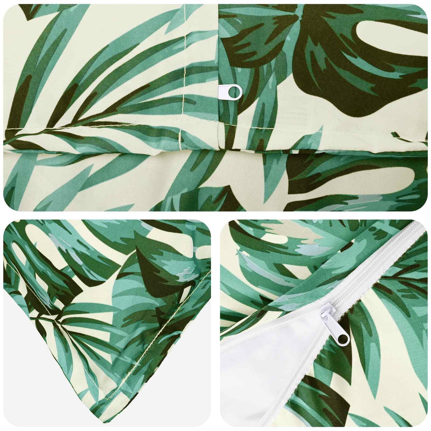 Pudebetræk 2 stk. HOUTEN Bladmønster 50 x 75 cm Polyester
