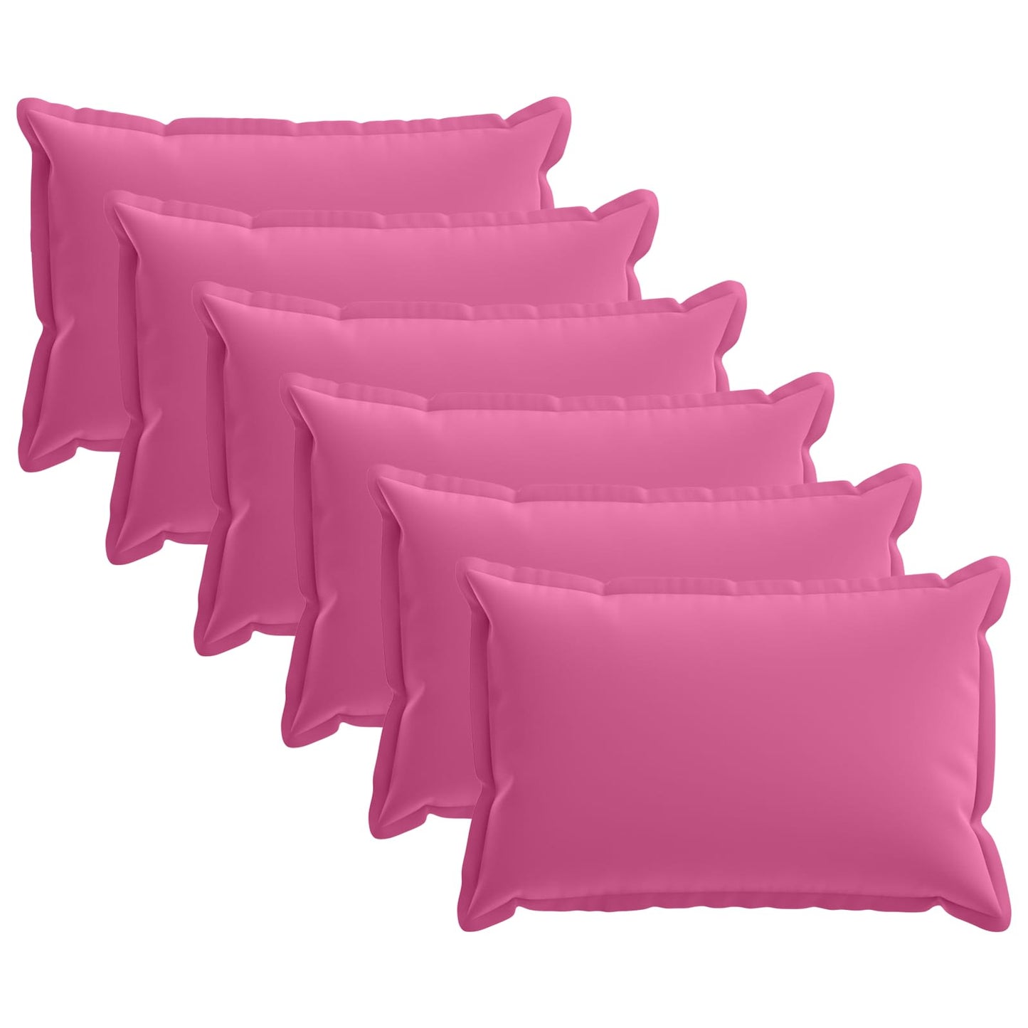 Pudebetræk 6 stk. HOUTEN Lyserød 50 x 75 cm Polyester