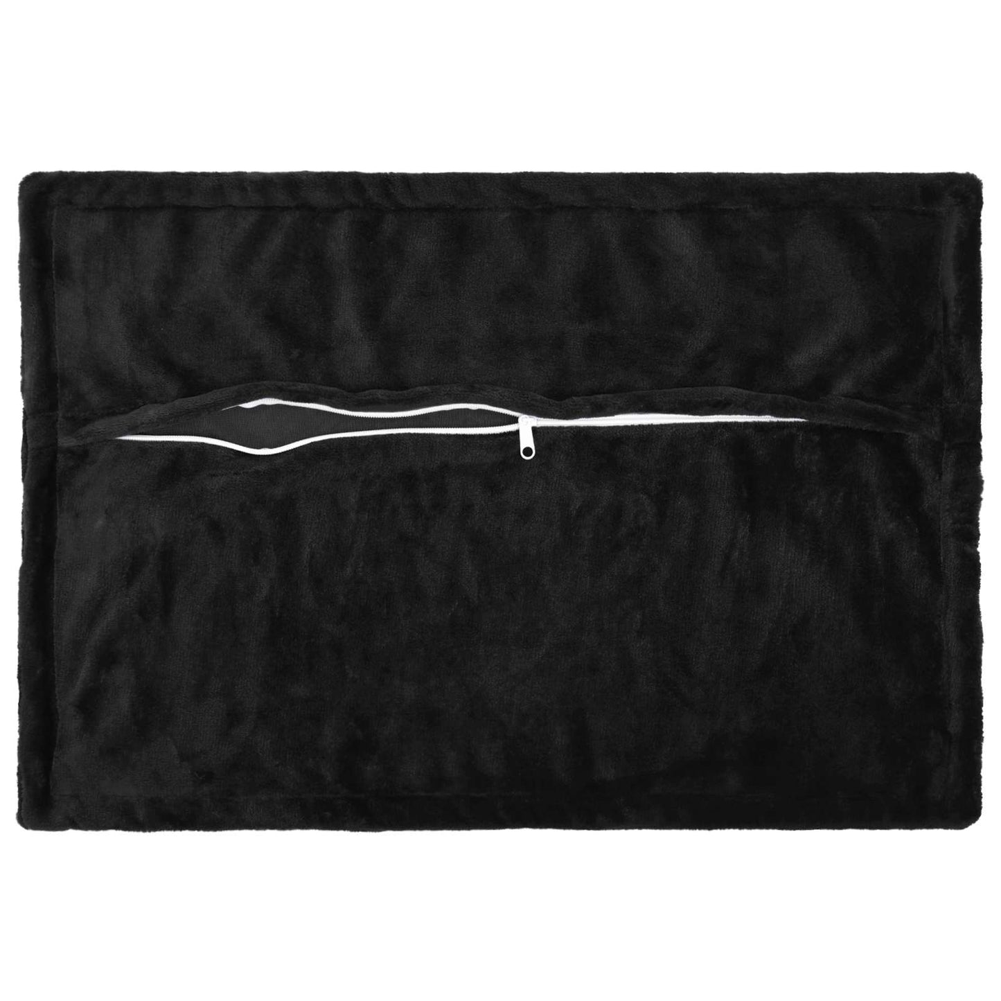Pudebetræk 6 pcs HOUTEN Sort 50 x 75 cm Flannel