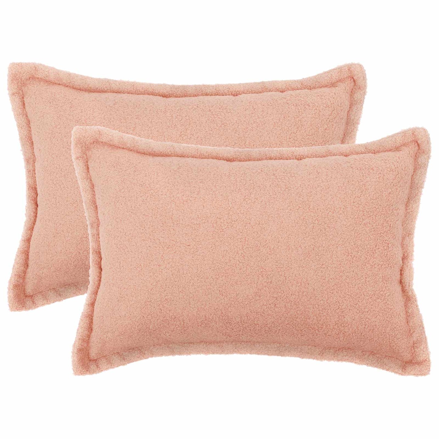 Pudebetræk 2 pcs HOUTEN Lyserød 50 x 80 cm Bouclé