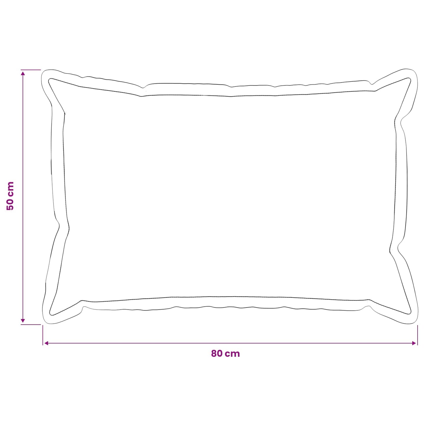 Pudebetræk 2 pcs HOUTEN Mørkegrå 50 x 80 cm Bouclé