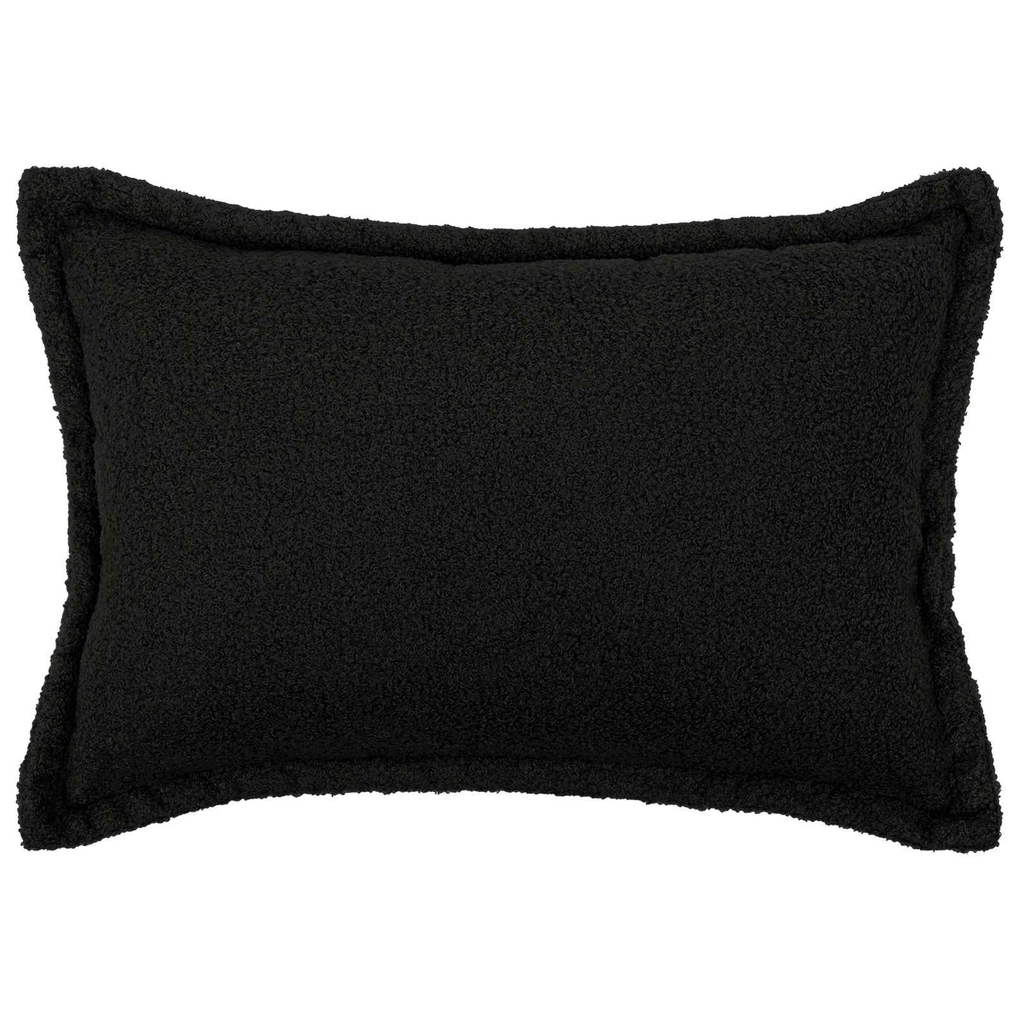 Pudebetræk 2 pcs HOUTEN Sort 50 x 80 cm Bouclé