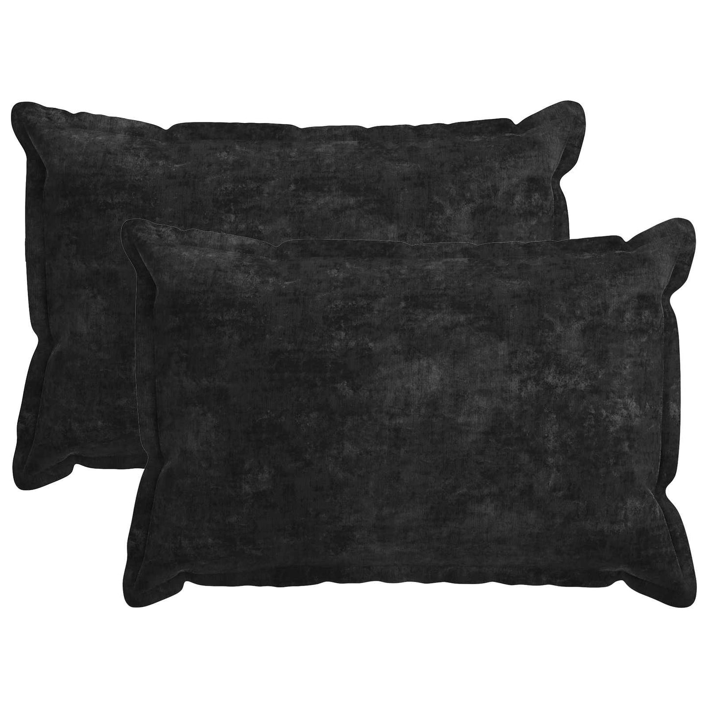 Pudebetræk 2 stk. HOUTEN Antracit 50 x 80 cm Chenille Stof